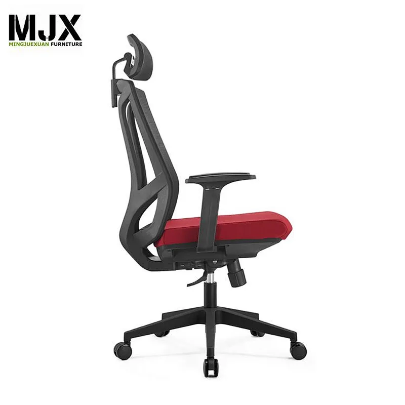 Popular mid back  mesh office chair with  black nylon back frame