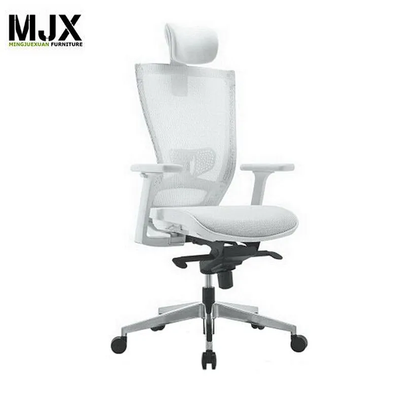 High back ergonomic mesh chair with adjustable headrest