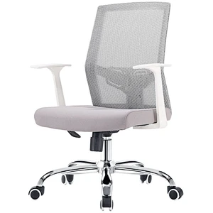 White color ergonomic mesh task computer desk chair