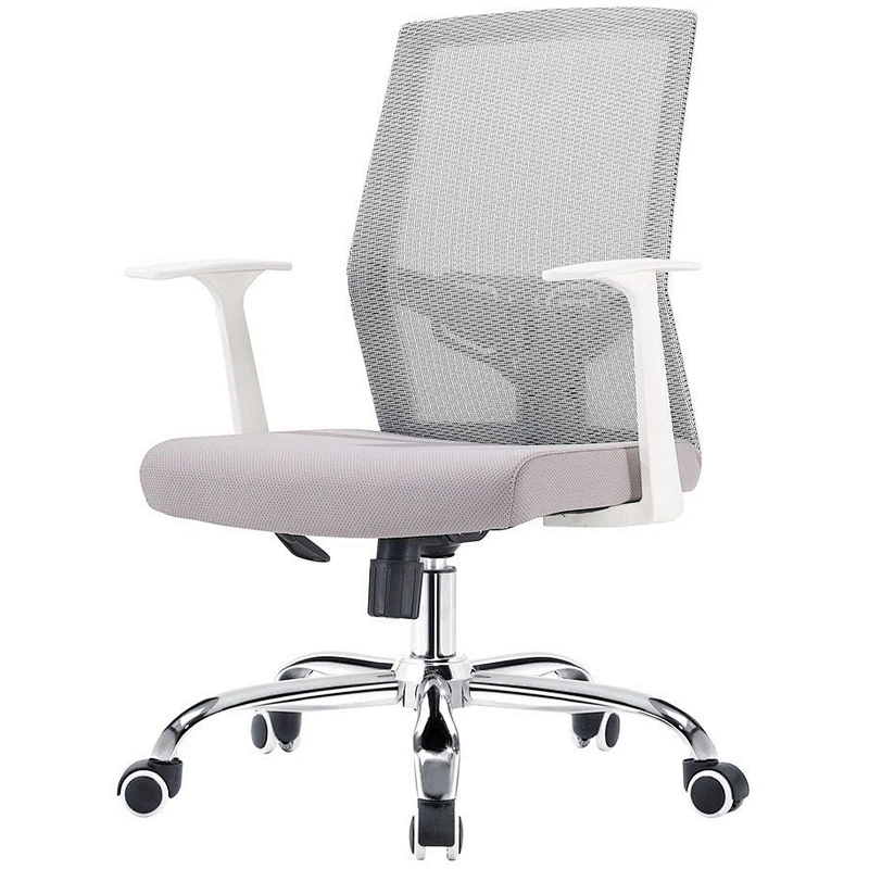 White color ergonomic mesh task computer desk chair