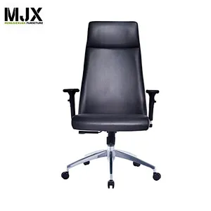 Customized high back PU leather executive office chair with headrest