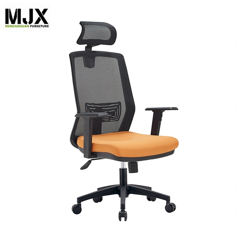 High back human ergonomic self-design chair with adjustable headrest