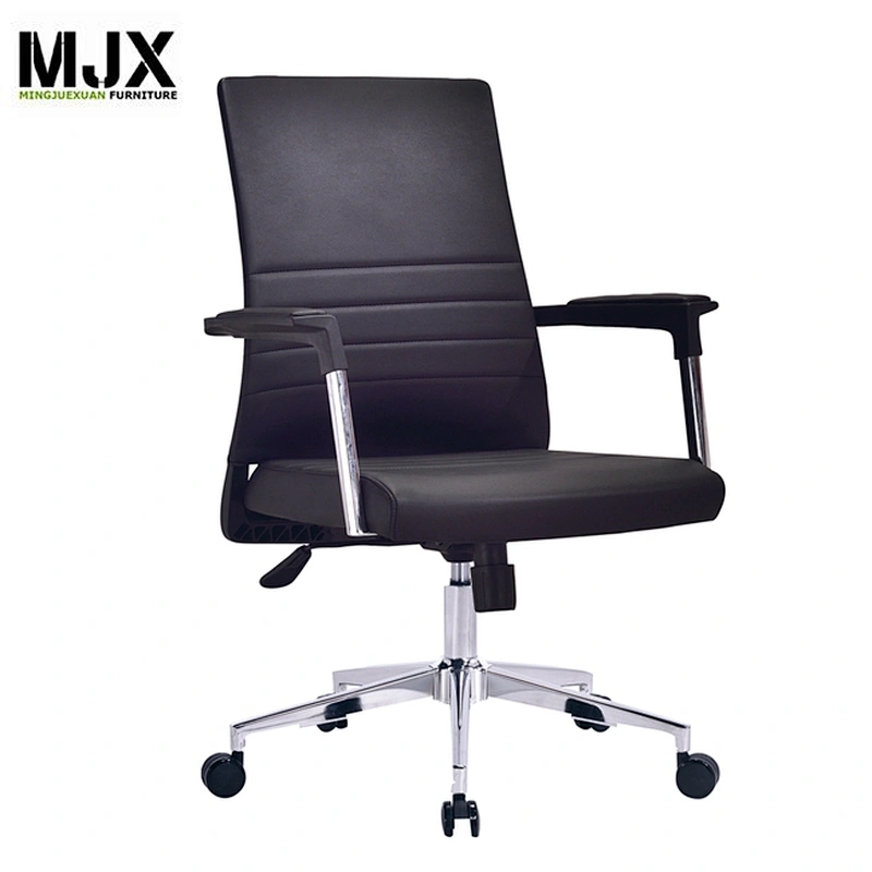 Newest PU swivel office furniture with wheels fixed arm executive Clerk Chair