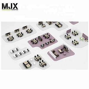 Modern office furniture manager executive PU padded sofa