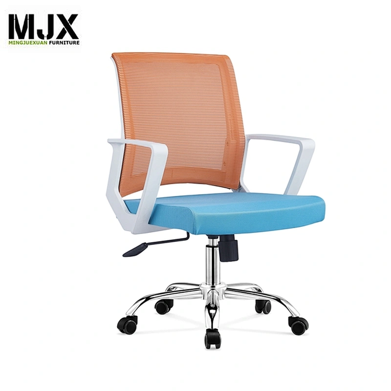 High adjust mid back swivel staff mesh chair