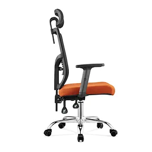 adjustable fashion design mid back mesh chair with nylon base