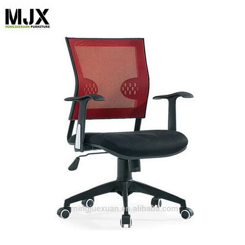 Executive furniture red mesh mid back executive office chair