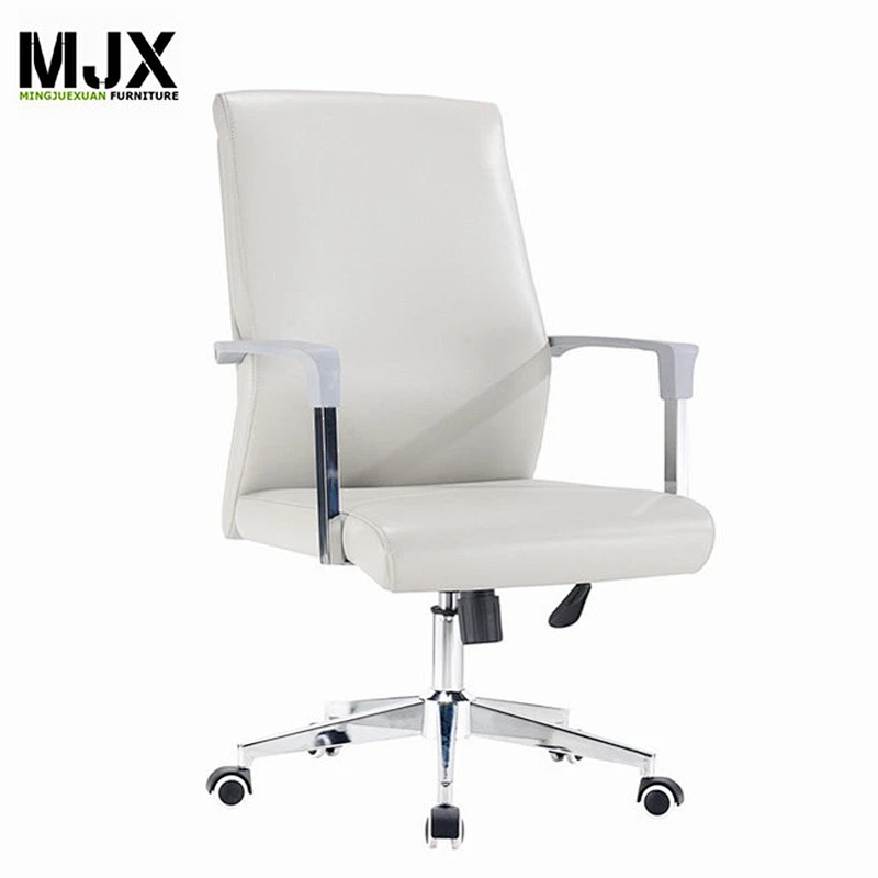 Modern No Wheel White Leather chairs