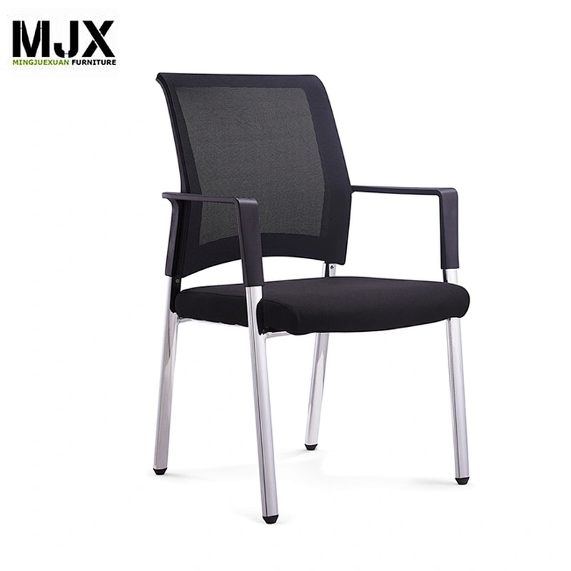 Mid back chrome metal frame office mesh conference chair