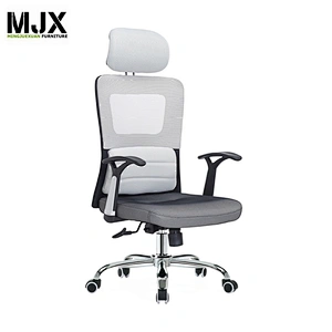 high back popular  colorful mesh folding revolving chair with chrome metal arm frame