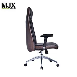 Customized high back PU leather executive office chair with headrest
