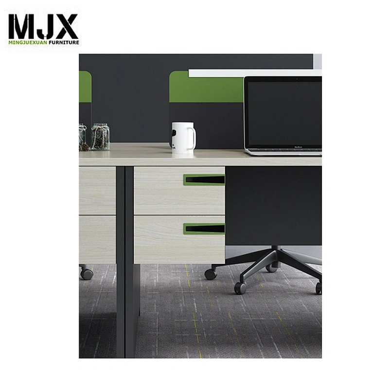 Partition single seat staff table one person workstation with table screen