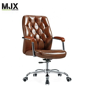 Wholesale executive room furniture mid back swivel PU executive office chair