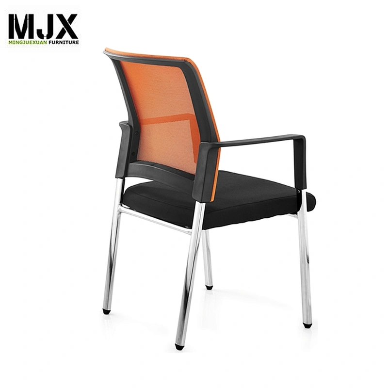 Mid back chrome metal frame office mesh conference chair