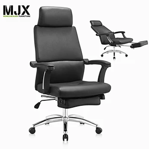 High end back reclining adjustable sleeping leather chair office reclining chair