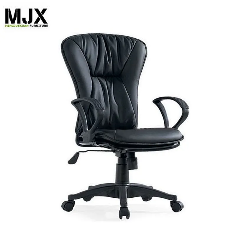 China hot-sale black mid back swivel meeting chair for office