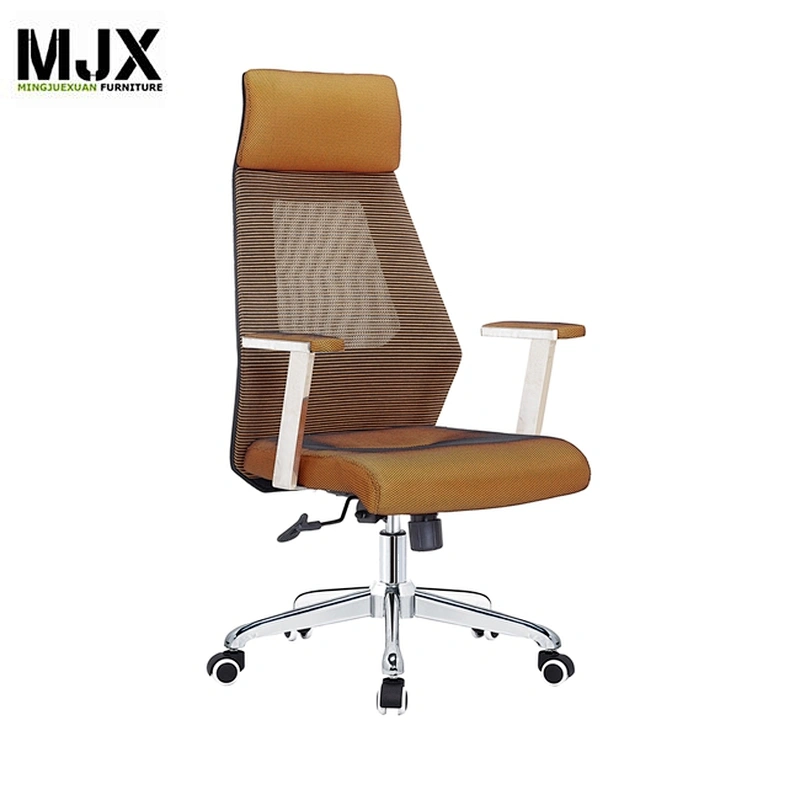 Reclining mesh Comfortable swivel office  chair with PU nylon castors