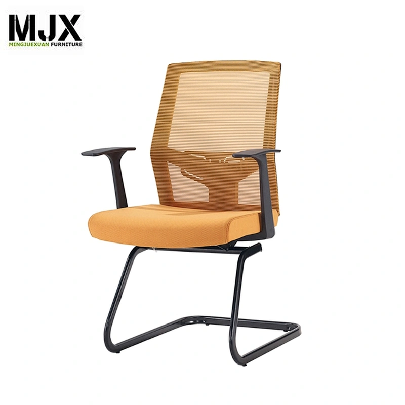 latest design mid back colorful chrome metal office chair with Nylon back