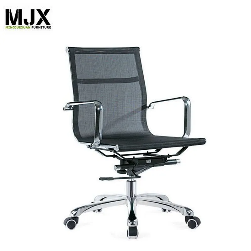 mid back mesh executive chair with chrome metal base
