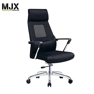 Commercial furniture black PU reclining office chair executive manager chair