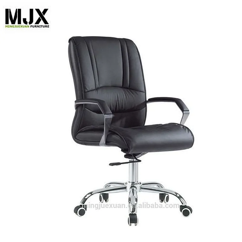 economic high back chrome metal manager office chair with wheels
