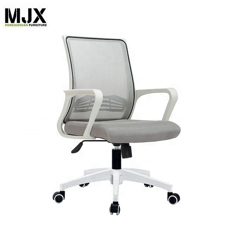 Wonderful mesh ergonomic office chair mid back chair with PU nylon  castors
