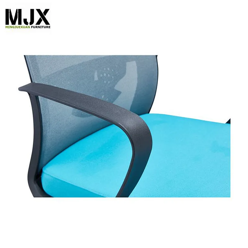 Modern design mid back mesh chair with fixed armrest for office