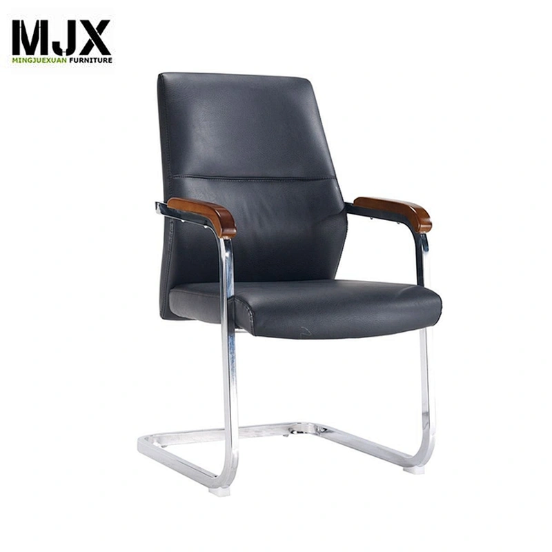Orange color PU leather conference room furniture meeting chair