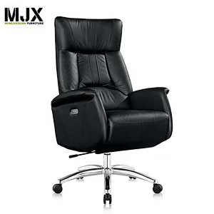 Luxury manual operation chair with 370mm chrome metal base