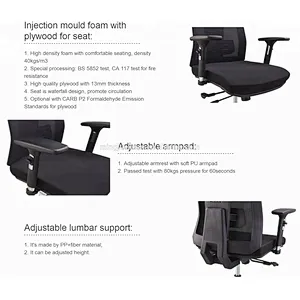 2018 360 degree Hot Sale ergonomic swivel office mesh chair
