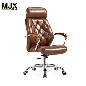 Classical style leather big boss revolving chair for executive
