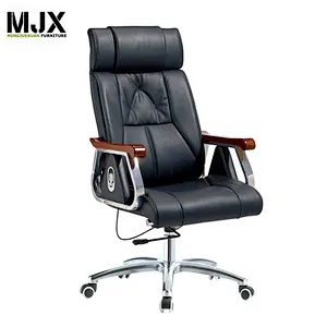 High Back Office Chair Tilt Function Ergonomic Executive Chair With PU Leather