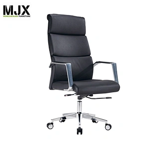 unique design high back PU manager chair with aluminium arm Desk Rolling chairs