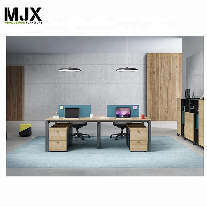 Excellent quality cost-effective office staff workstation with metal leg