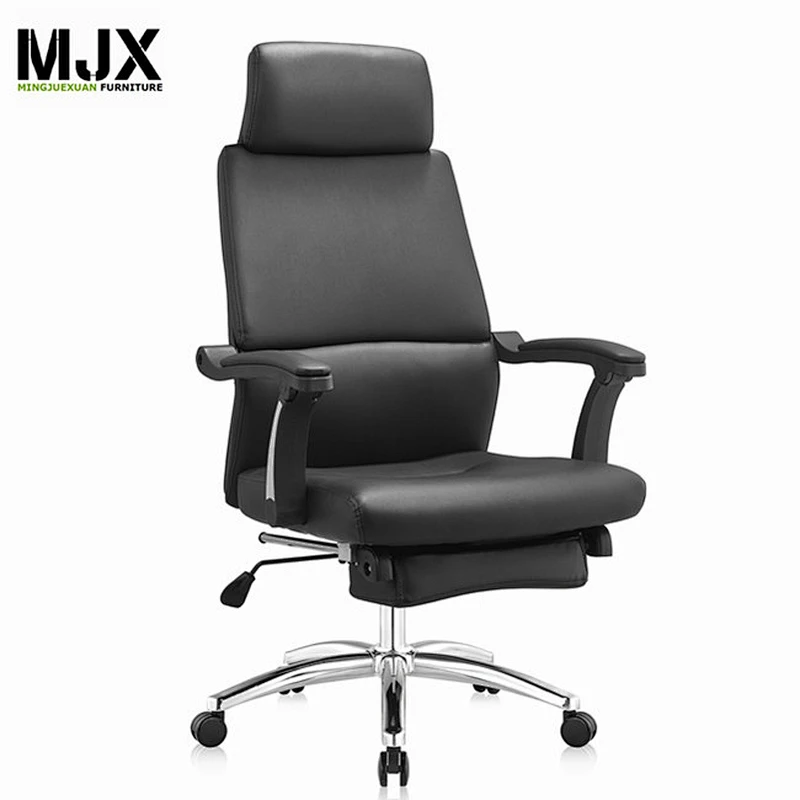 Reclining mesh office chair with footrest for 180 degree sleeping