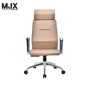 Executive mid back office chair with aluminium base