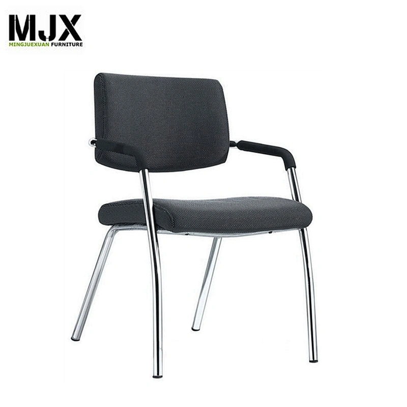 hot sell factory  PU conference chair 4 legs padded stackable training chair