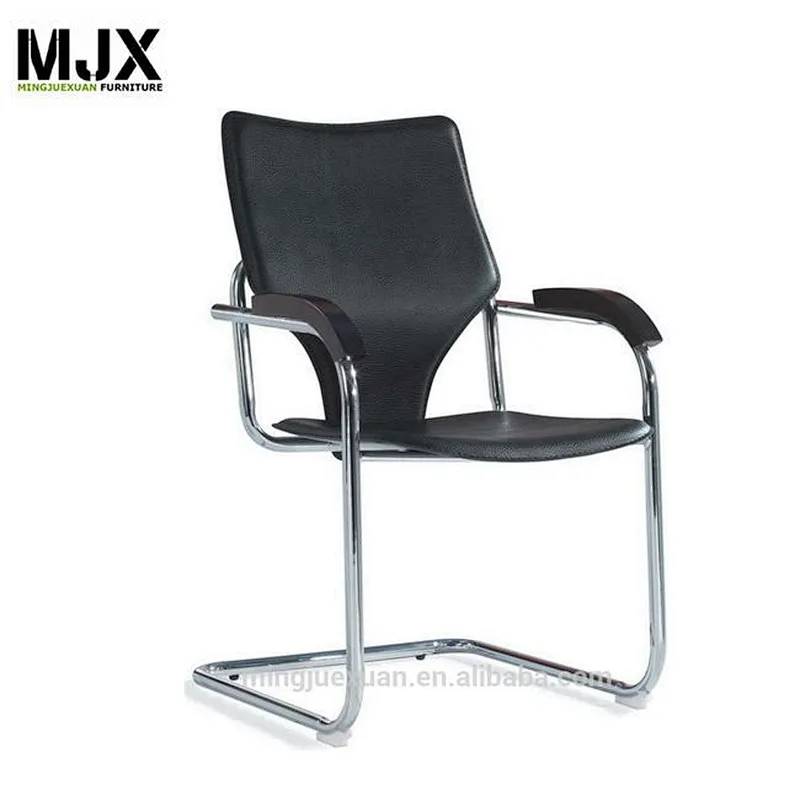 Simple design chrome metal frame mid back conference chair for office