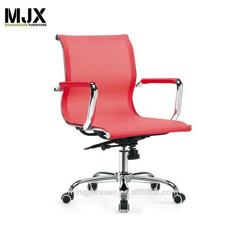 Executive furniture red mesh mid back executive office chair