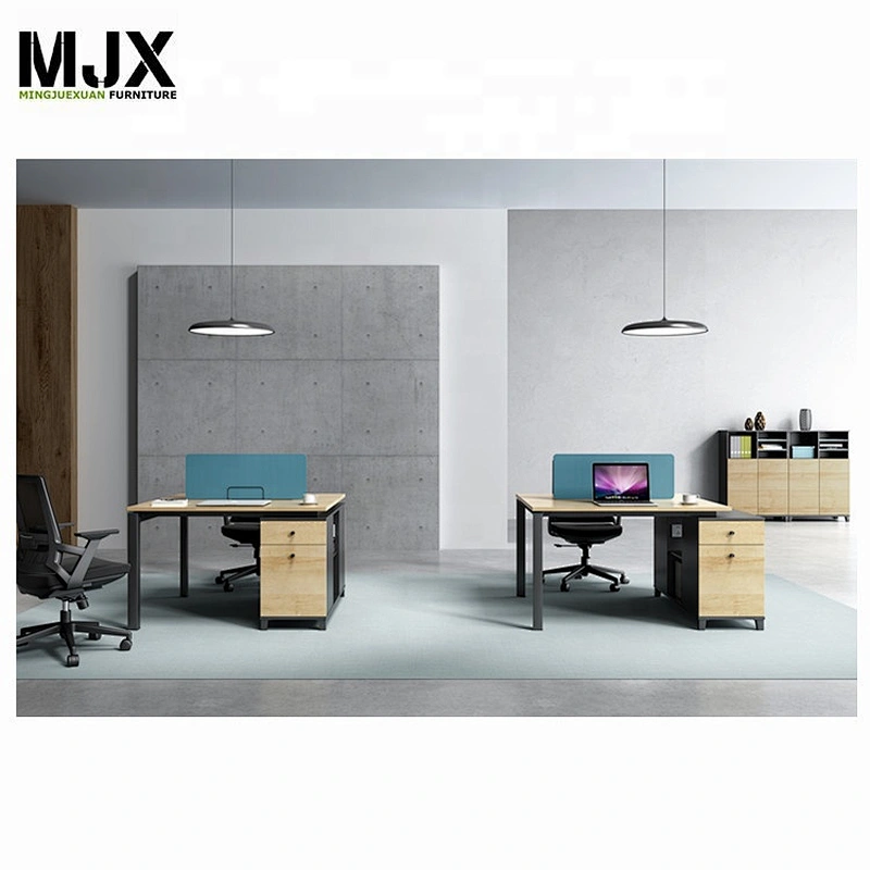 Excellent quality cost-effective office staff workstation with metal leg