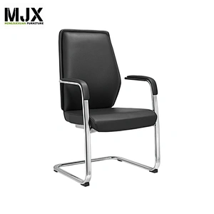 Hot-selling black durable leather mid back best quality executive chair with BIFMA passed CLASS 3 gaslift