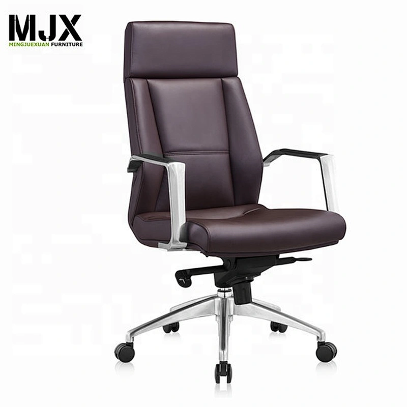 Contemporary executive office PU leather chair with best price aluminum base