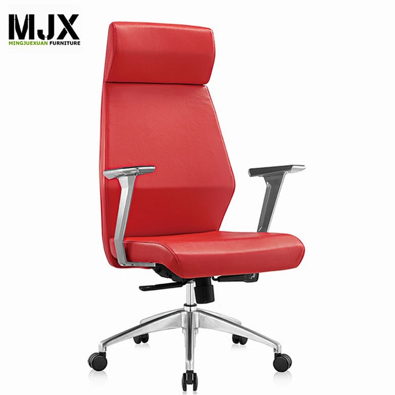 big and tall leather chair with aluminium base