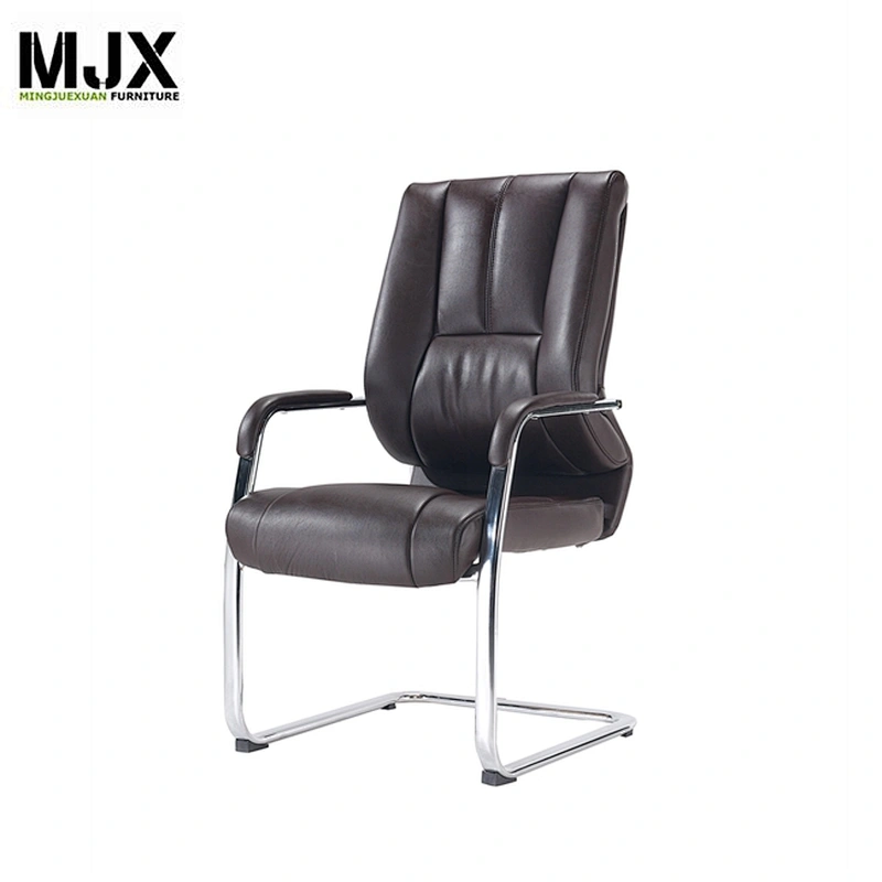 Classic Design brown executive luxury office furniture chair with Oak wood armpad
