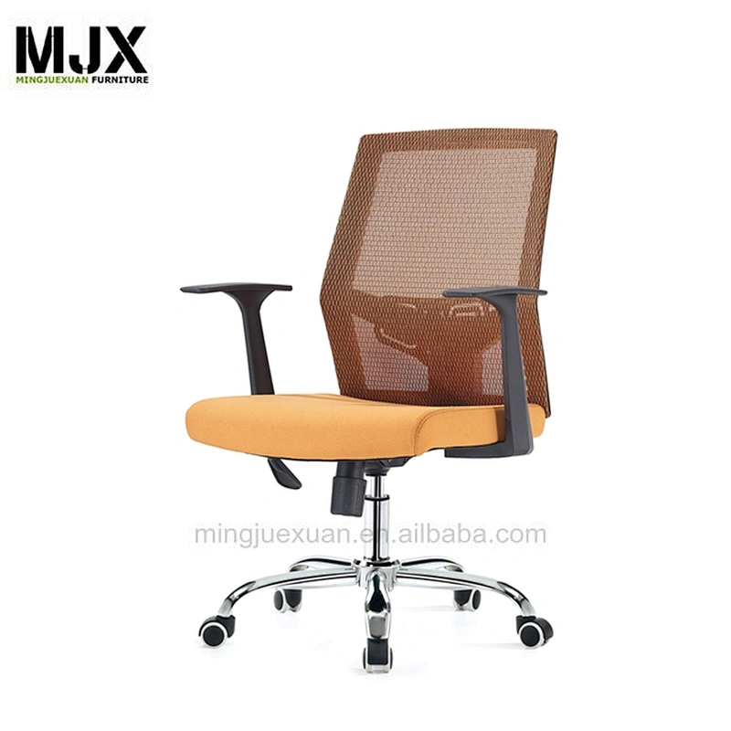 New 2019  mid back staff mesh Molded foam seating  chair with chrome metal base