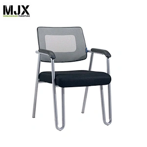 hot sell factory  PU conference chair 4 legs padded stackable training chair