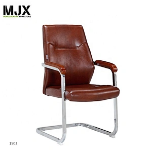 Factory own design high back office chair with stainless steel armrest