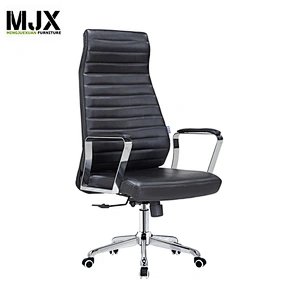 aluminium base PU swivel chair back cushion with headrest revolving freely 360 degree