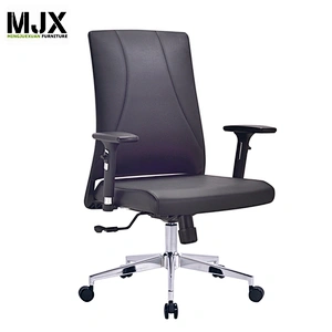 mid-back 360 degree office chair PU leather modern college desk and chair