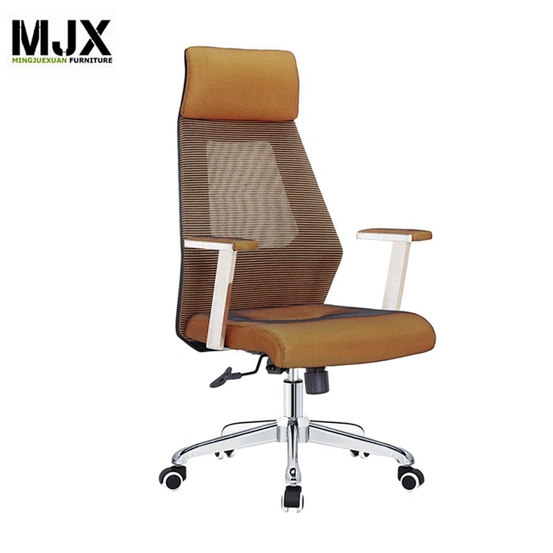 Commercial high back Ergonomic design plywood mesh fabric chair for desk